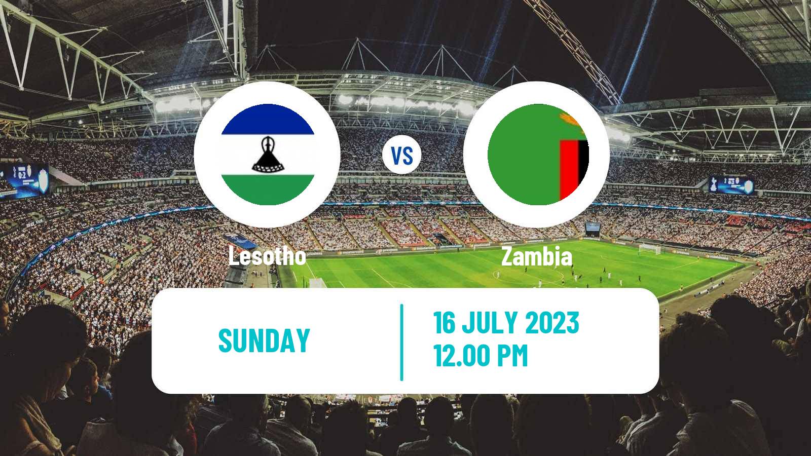 Soccer COSAFA Cup Lesotho - Zambia