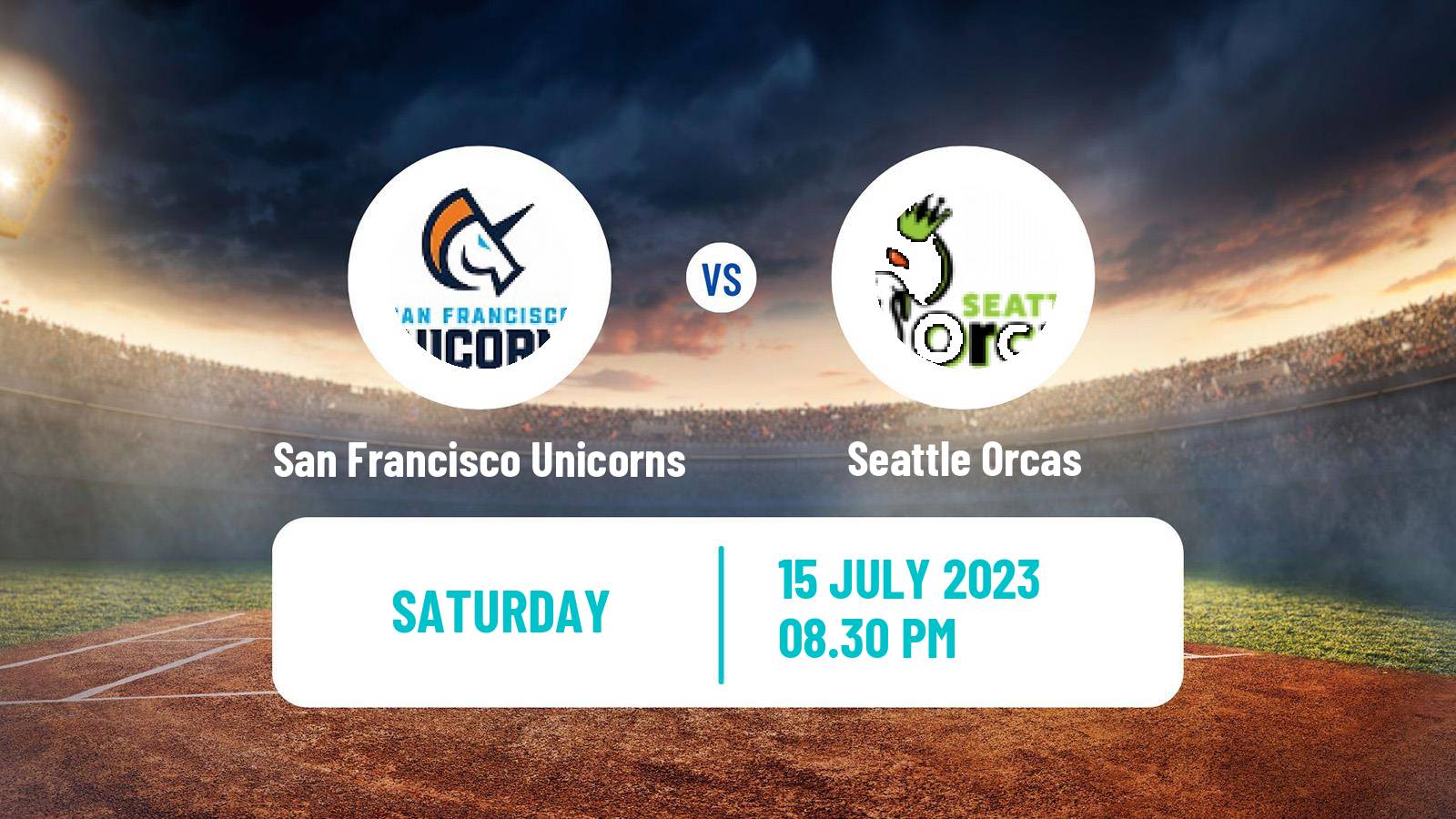 Cricket MLC Cricket San Francisco Unicorns - Seattle Orcas