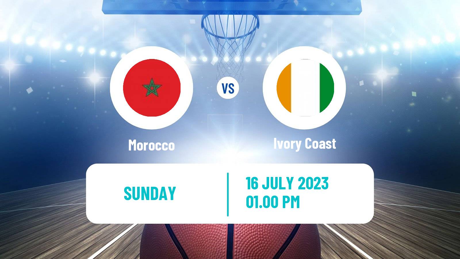 Basketball AfroCan Basketball Morocco - Ivory Coast