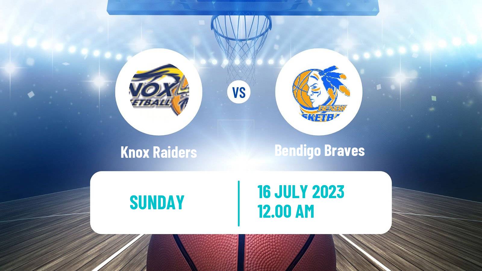 Basketball Australian NBL1 South Knox Raiders - Bendigo Braves