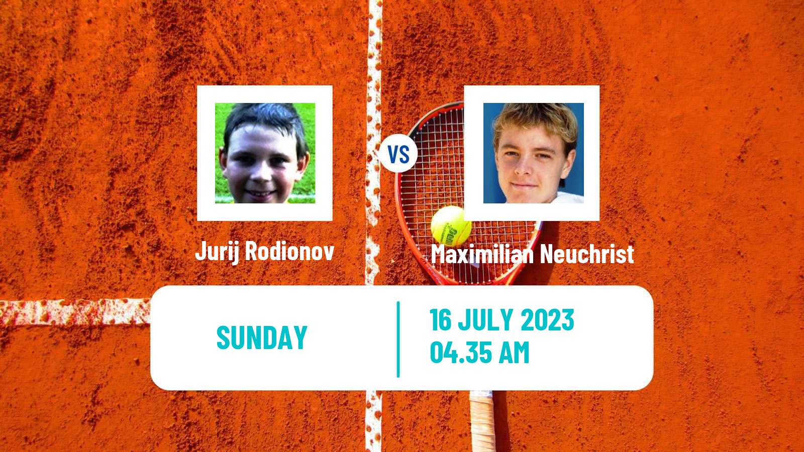 Tennis ATP Gstaad Jurij Rodionov - Maximilian Neuchrist