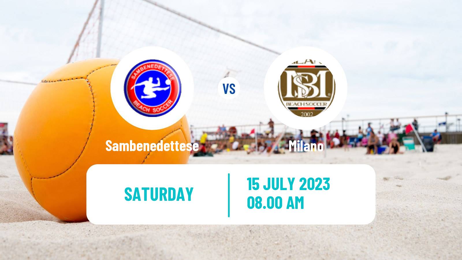 Beach soccer Serie A Sambenedettese - Milano