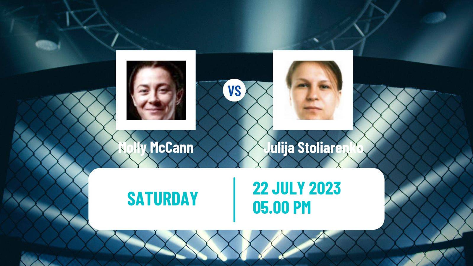 MMA Flyweight Women UFC Molly McCann - Julija Stoliarenko