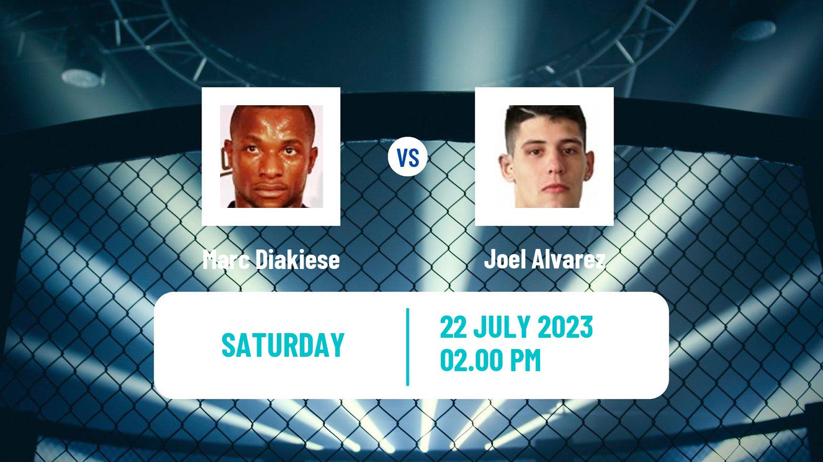 MMA Lightweight UFC Men Marc Diakiese - Joel Alvarez