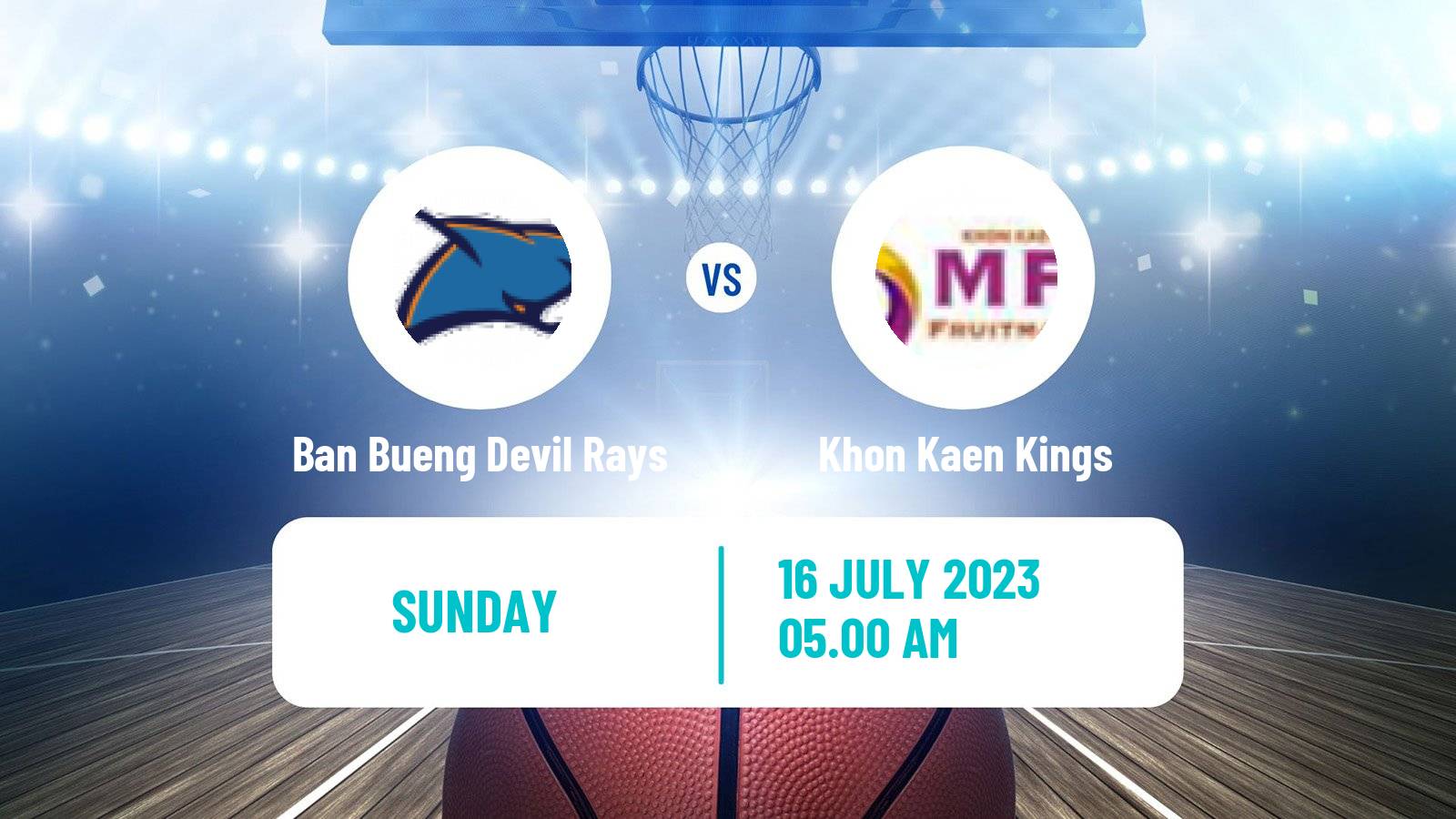 Basketball Thai TBL Ban Bueng Devil Rays - Khon Kaen Kings