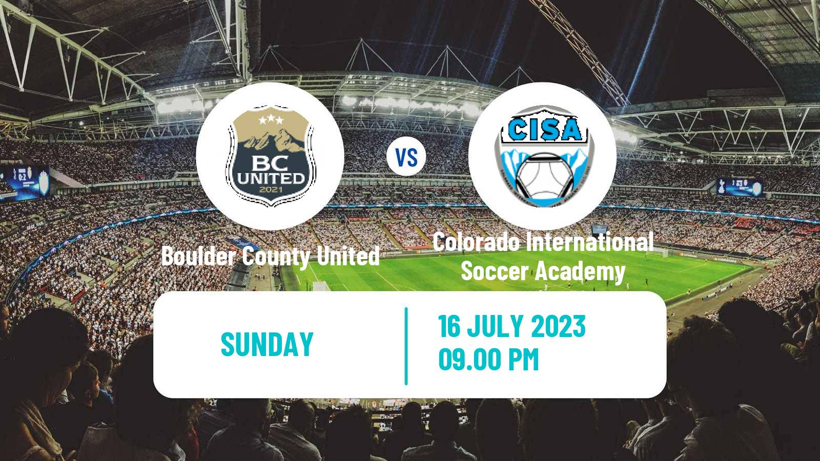 Soccer USL League Two Boulder County United - Colorado International Soccer Academy