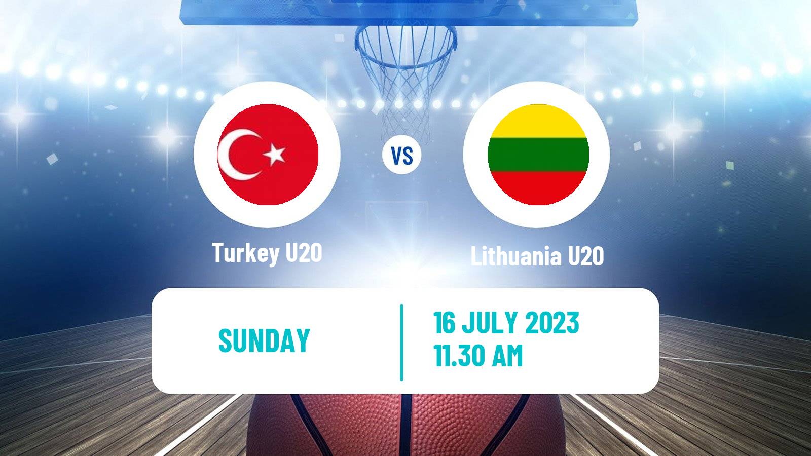 Basketball EuroBasket U20 Turkey U20 - Lithuania U20