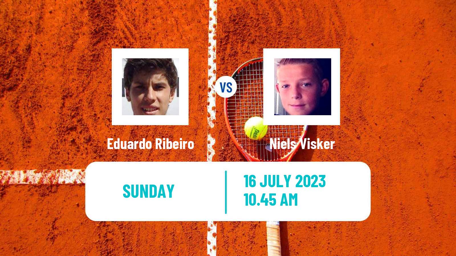 Tennis Amersfoort Challenger Men Eduardo Ribeiro - Niels Visker