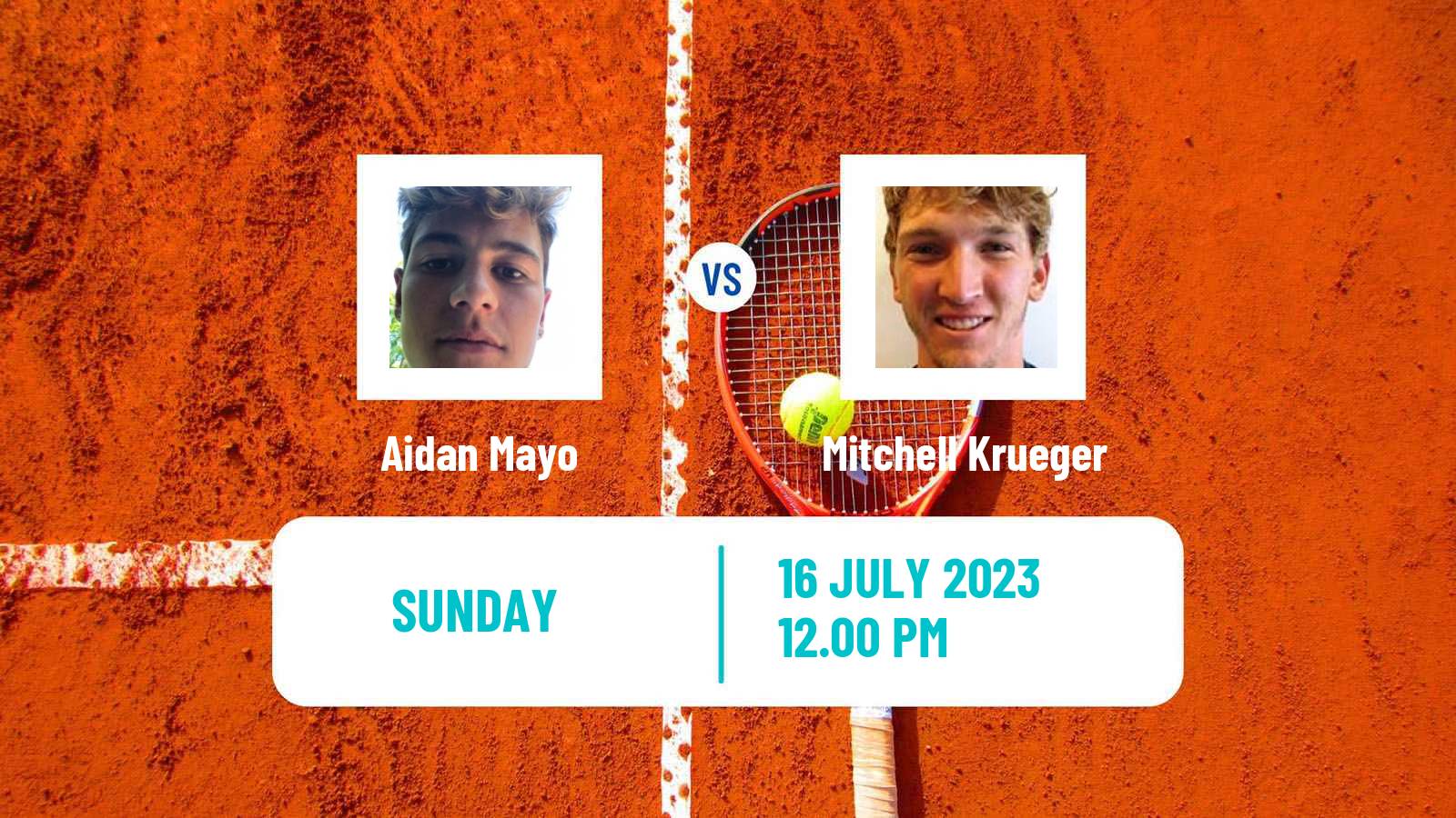 Tennis ITF M25 Dallas Tx Men Aidan Mayo - Mitchell Krueger
