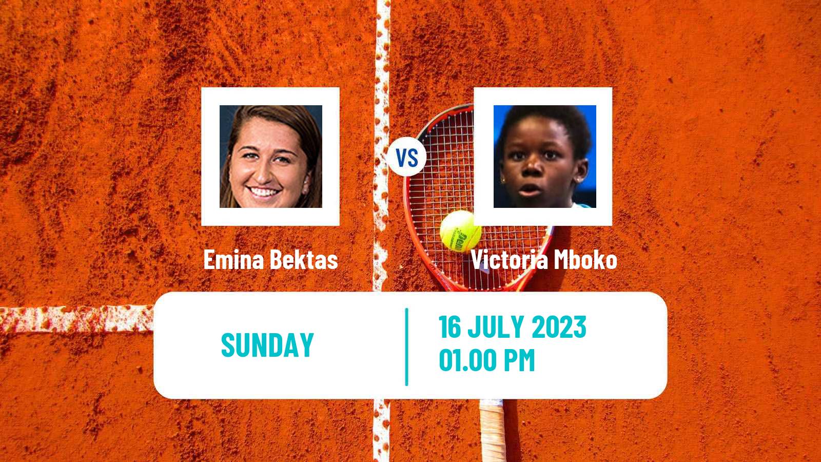 Tennis ITF W60 Saskatoon Women Emina Bektas - Victoria Mboko