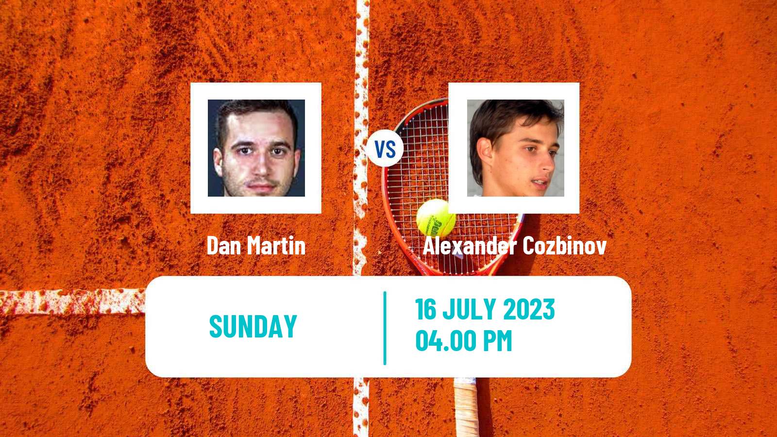 Tennis Granby Challenger Men Dan Martin - Alexander Cozbinov