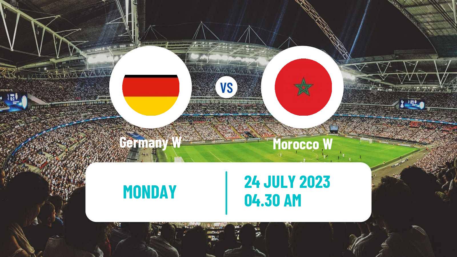 Soccer FIFA World Cup Women Germany W - Morocco W