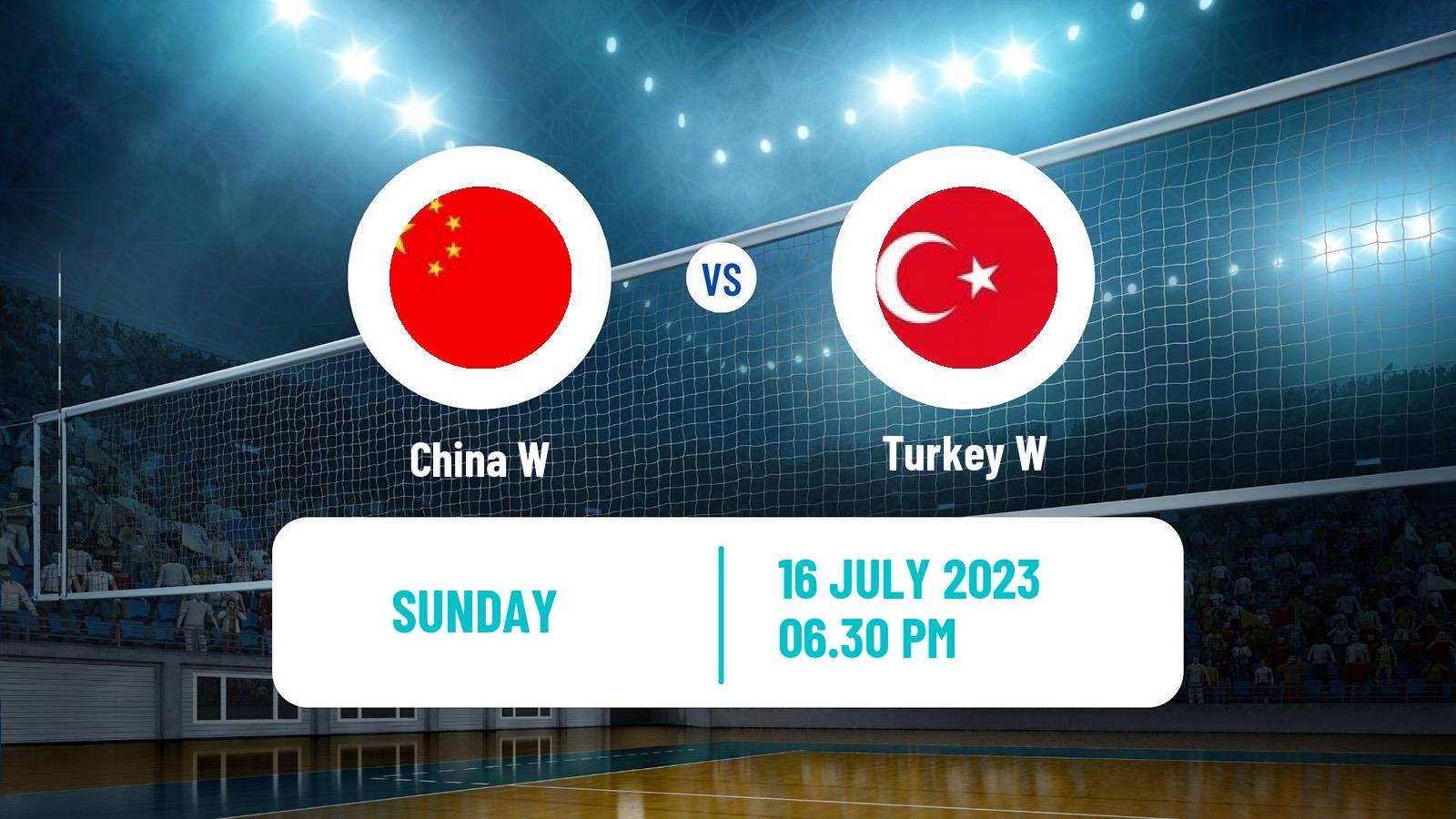 Volleyball Nations League Volleyball Women China W - Turkey W