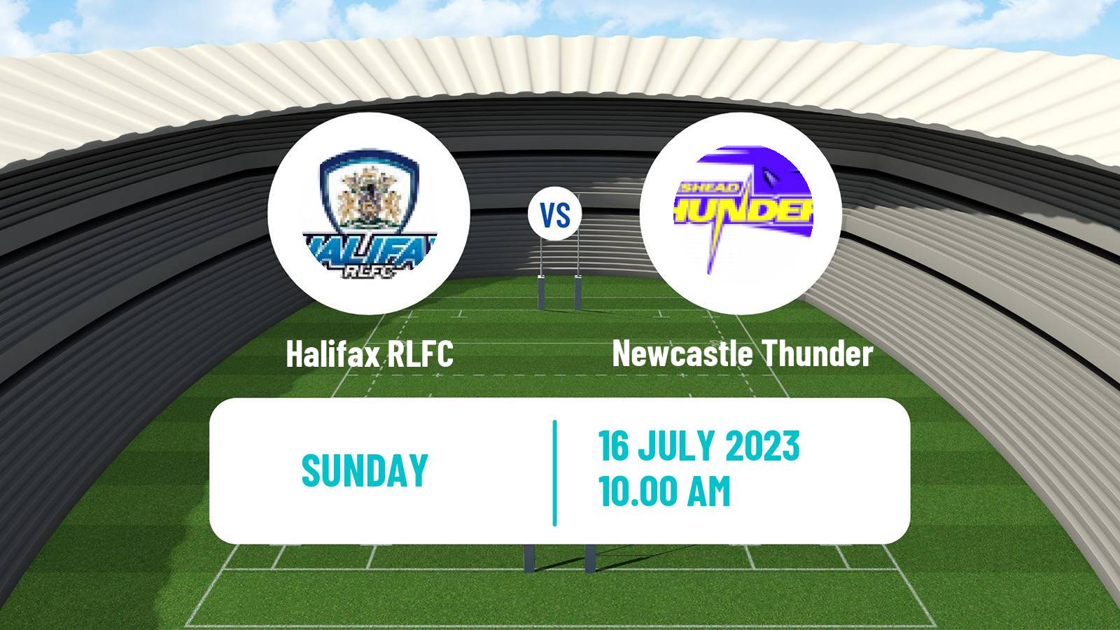 Rugby league English Championship Rugby League Halifax - Newcastle Thunder