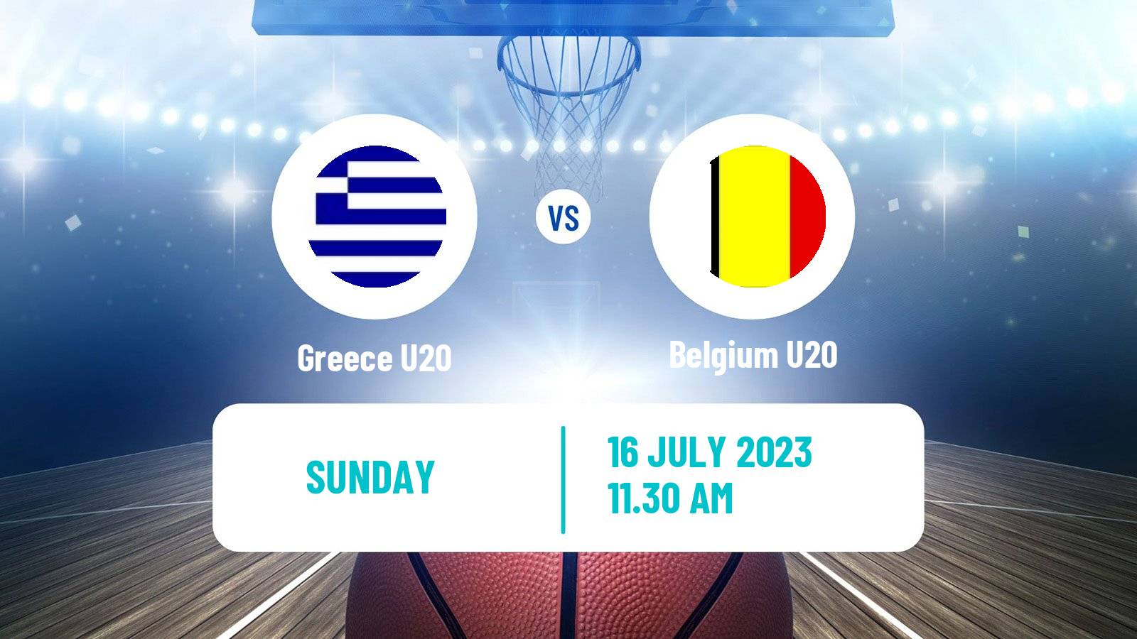 Basketball EuroBasket U20 Greece U20 - Belgium U20