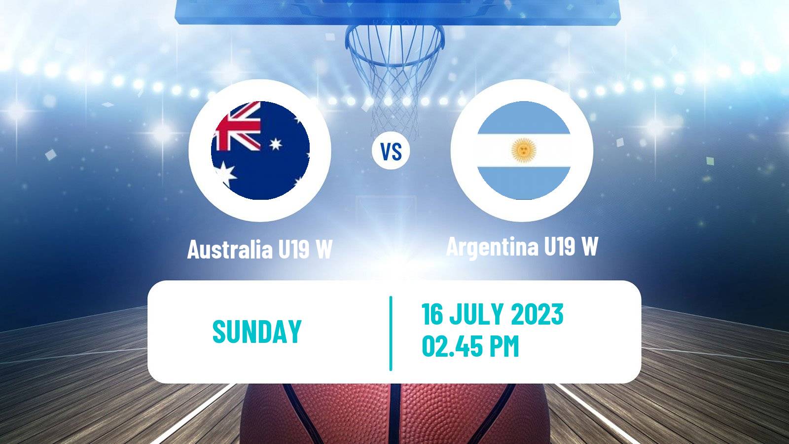 Basketball World Championship U19 Basketball Women Australia U19 W - Argentina U19 W