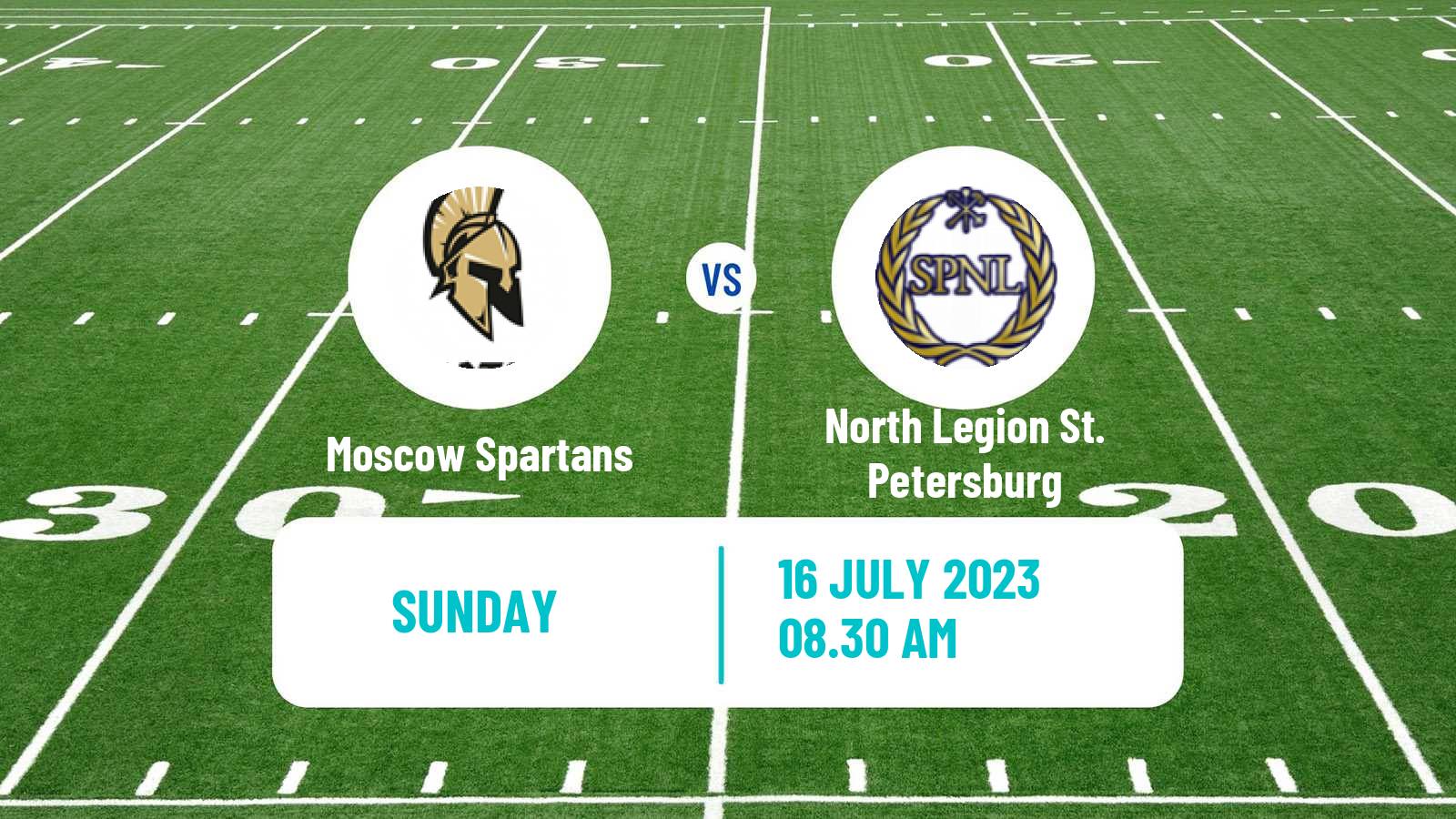 American football Russian Superleague American Football Moscow Spartans - North Legion St. Petersburg