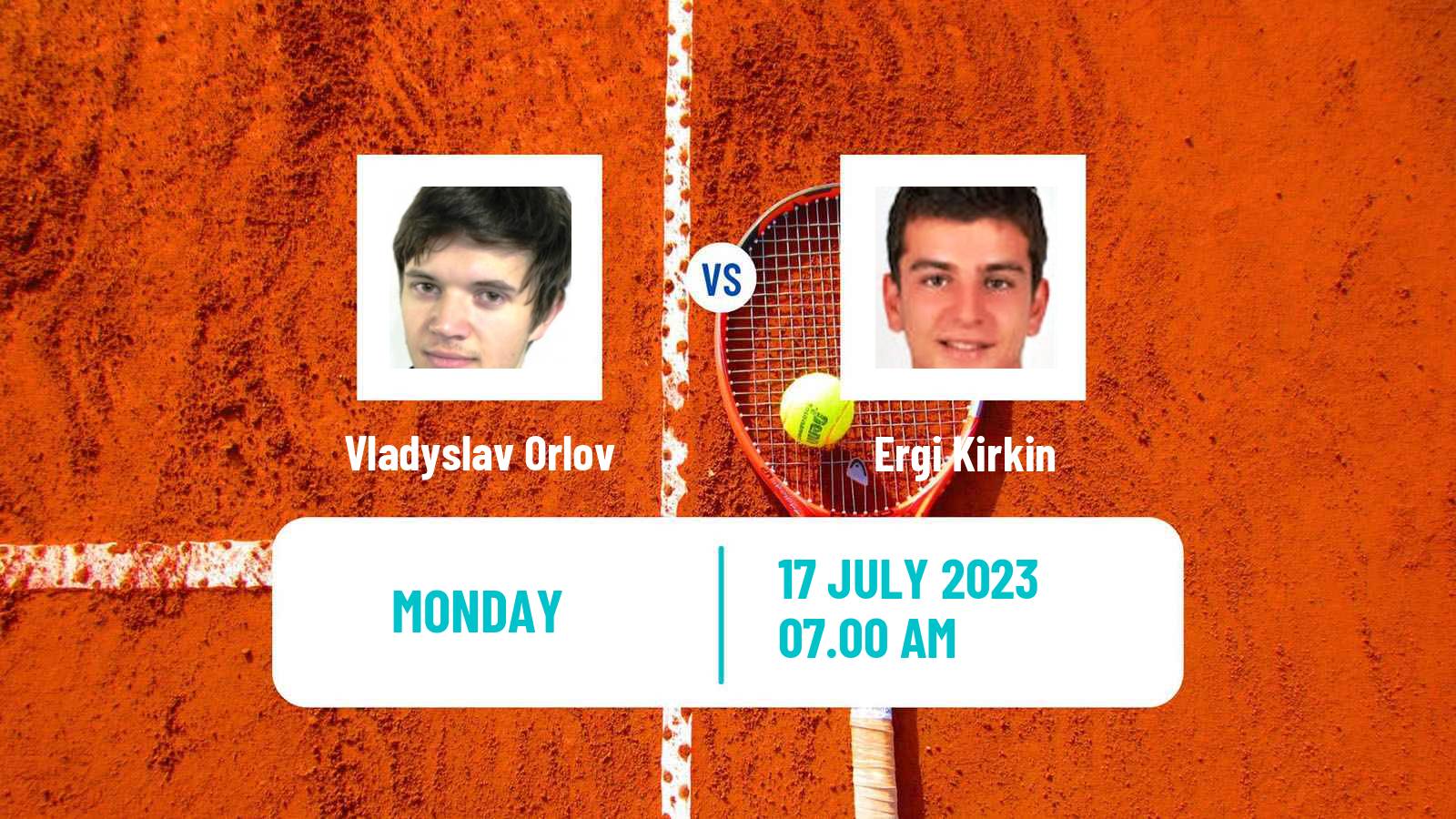 Tennis Tampere Challenger Men Vladyslav Orlov - Ergi Kirkin