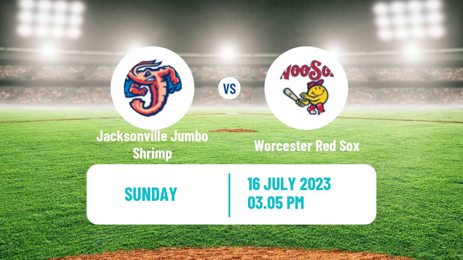 Baseball IL Jacksonville Jumbo Shrimp - Worcester Red Sox