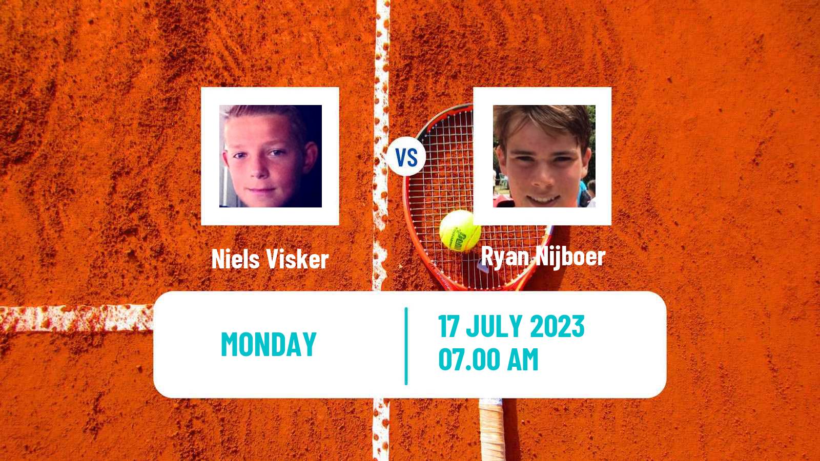 Tennis Amersfoort Challenger Men Niels Visker - Ryan Nijboer