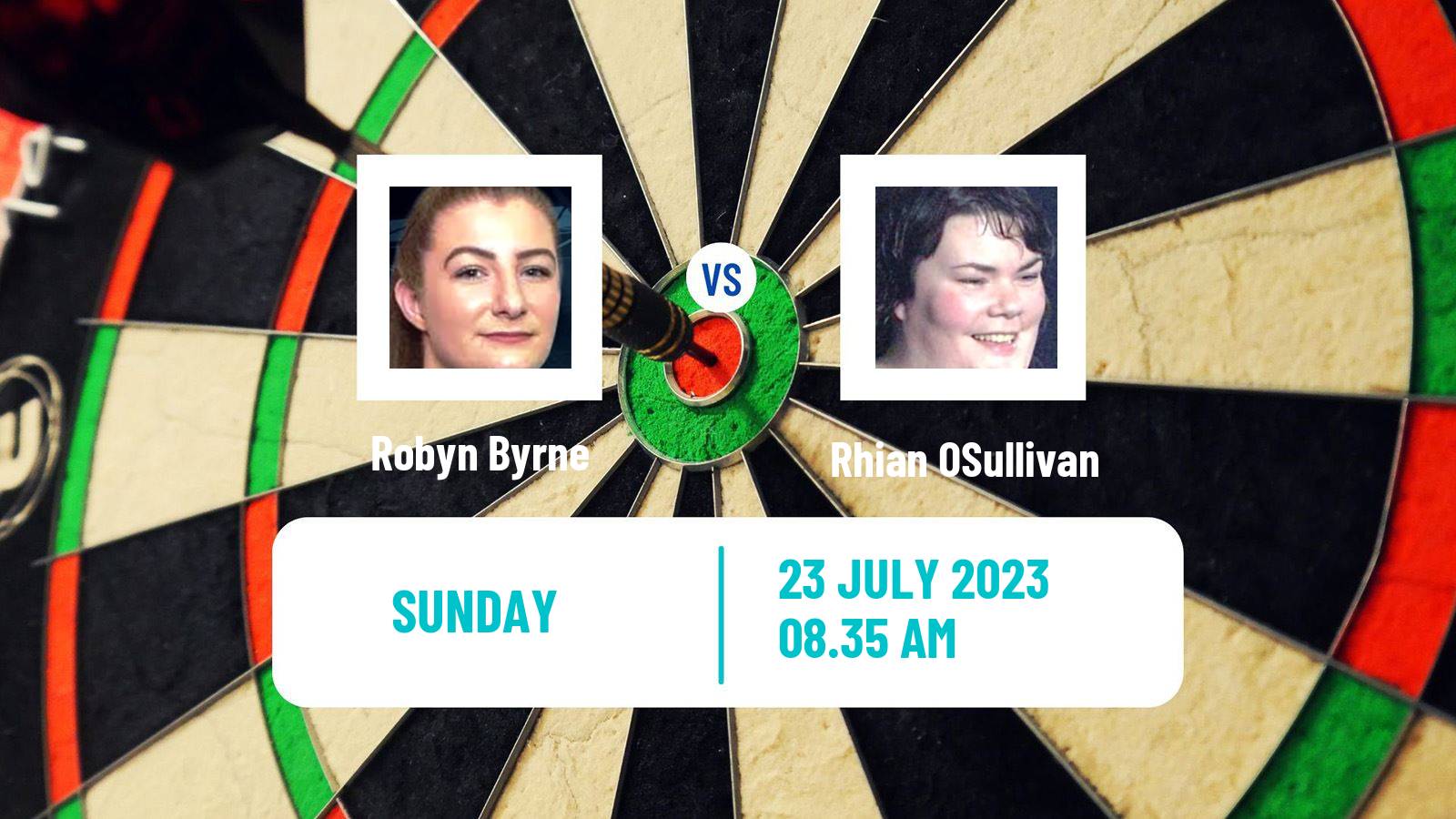 Darts Women S World Matchplay Robyn Byrne - Rhian OSullivan