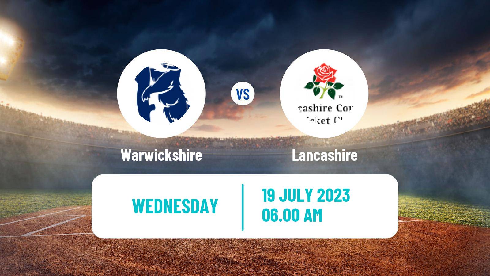 Cricket County Championship One Cricket Warwickshire - Lancashire