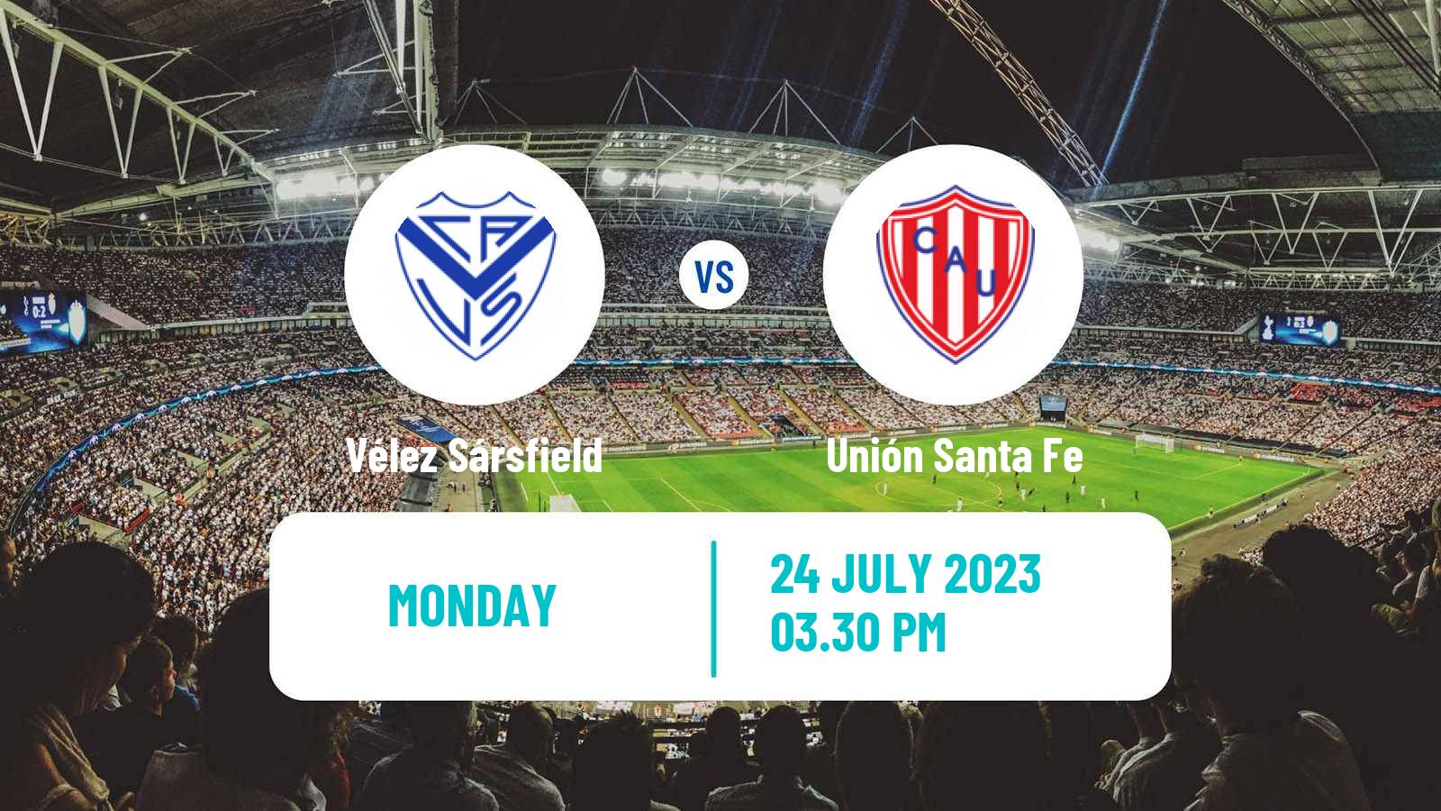 Soccer Argentinian Liga Profesional Vélez Sársfield - Unión Santa Fe