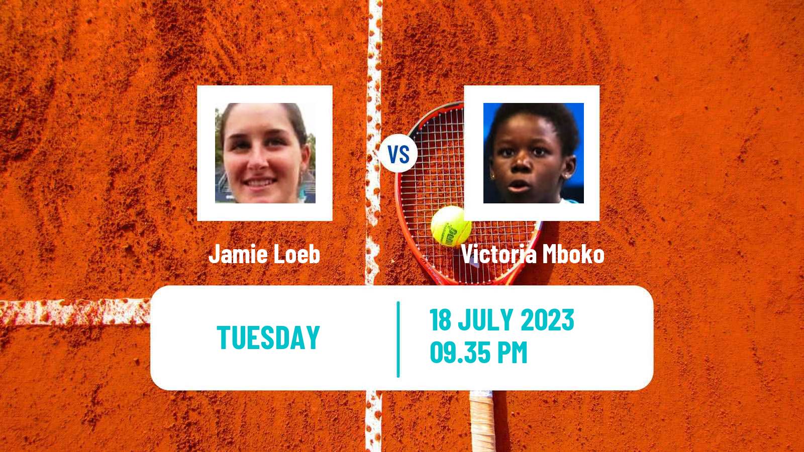 Tennis ITF W100 Granby Women Jamie Loeb - Victoria Mboko