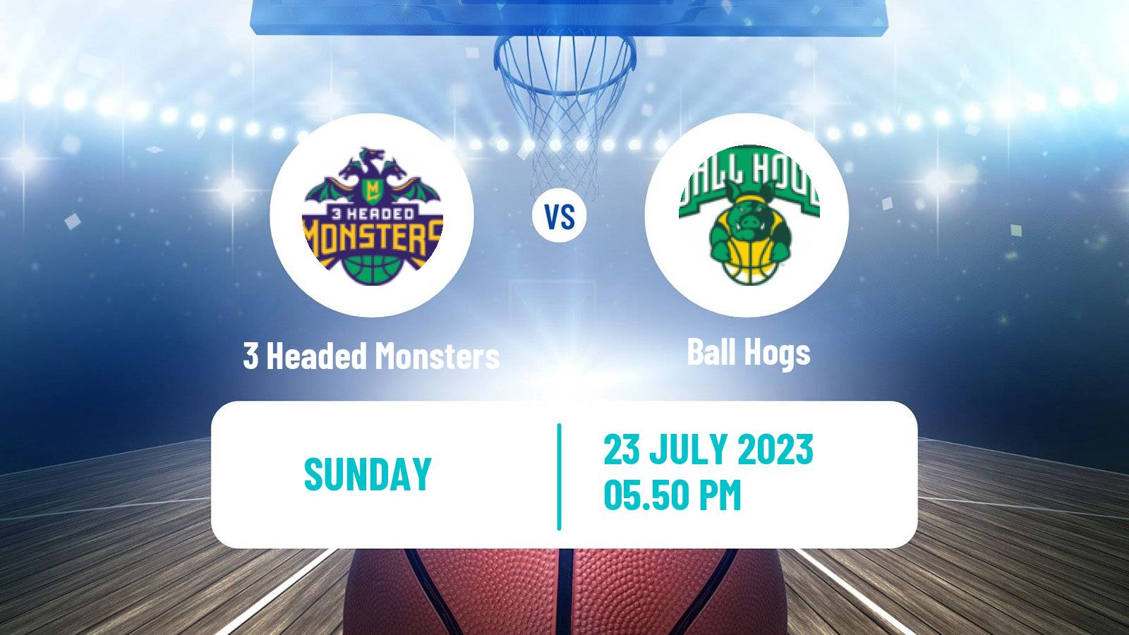 Basketball BIG3 3x3 3 Headed Monsters - Ball Hogs