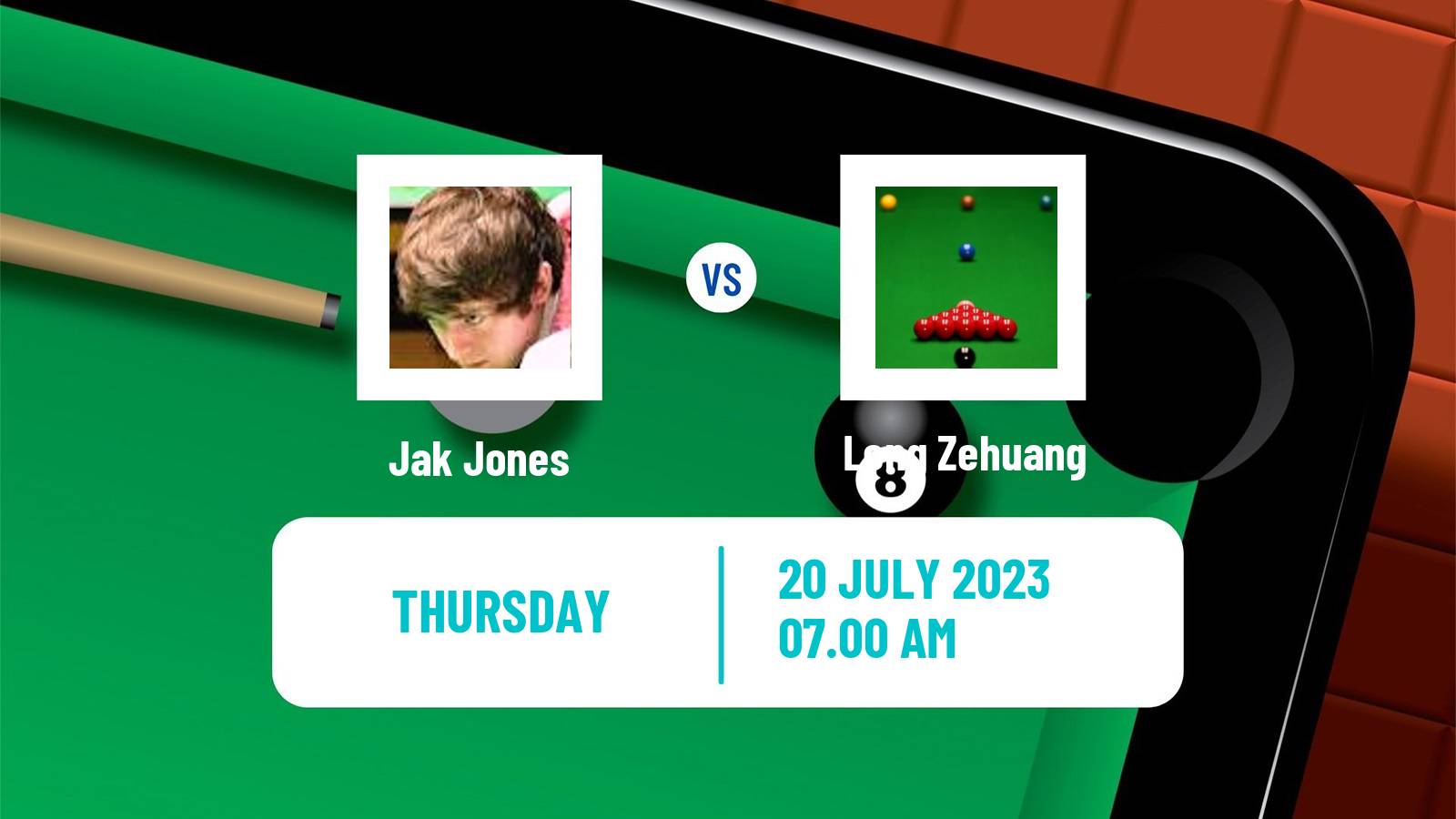 Snooker Championship League Jak Jones - Long Zehuang