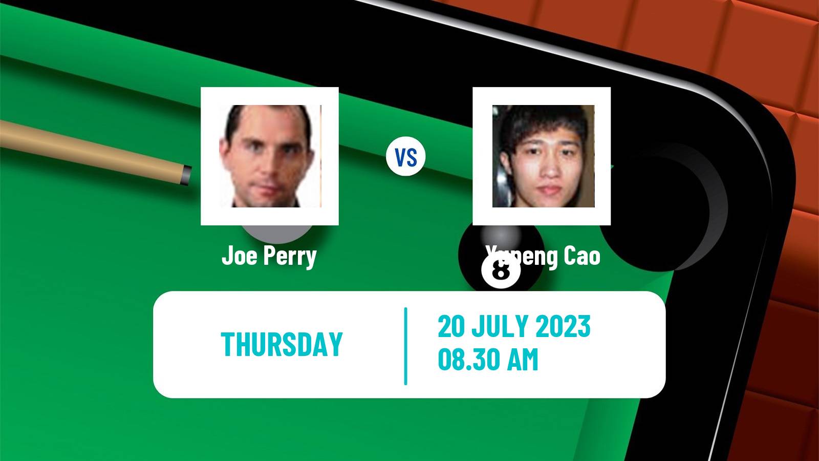 Snooker Championship League Joe Perry - Yupeng Cao