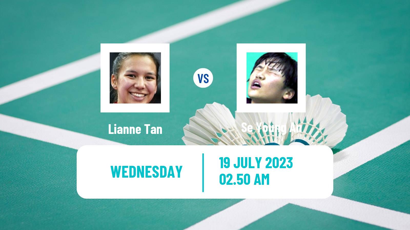 Badminton BWF World Tour Korea Open Women Lianne Tan - Se Young An