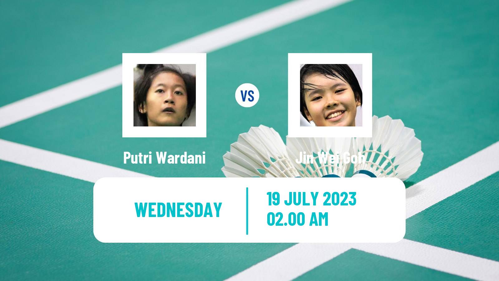 Badminton BWF World Tour Korea Open Women Putri Wardani - Jin Wei Goh