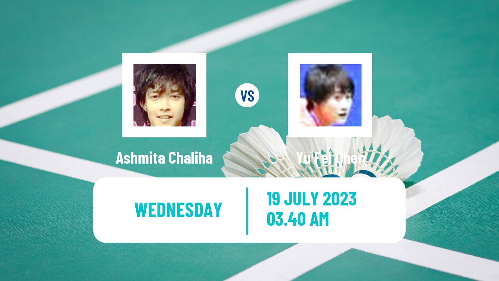 Badminton BWF World Tour Korea Open Women Ashmita Chaliha - Yu Fei Chen