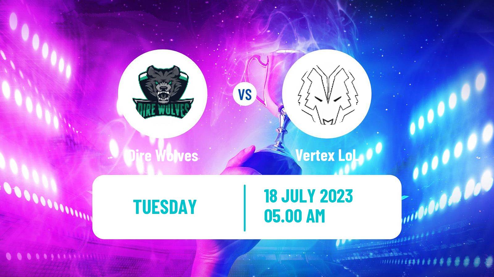 Esports League Of Legends Lco Dire Wolves - Vertex