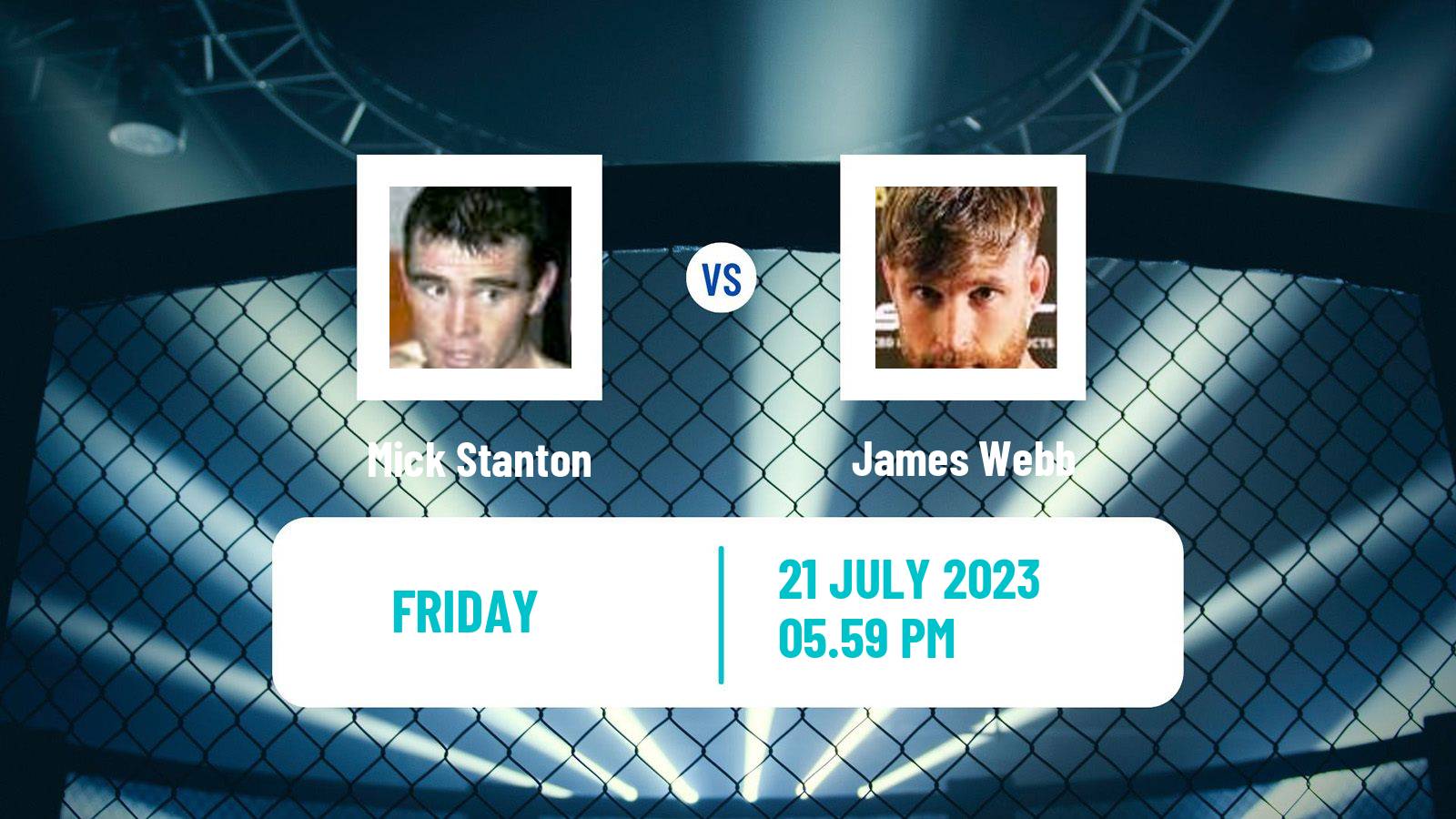 MMA Middleweight Cage Warriors Men Mick Stanton - James Webb