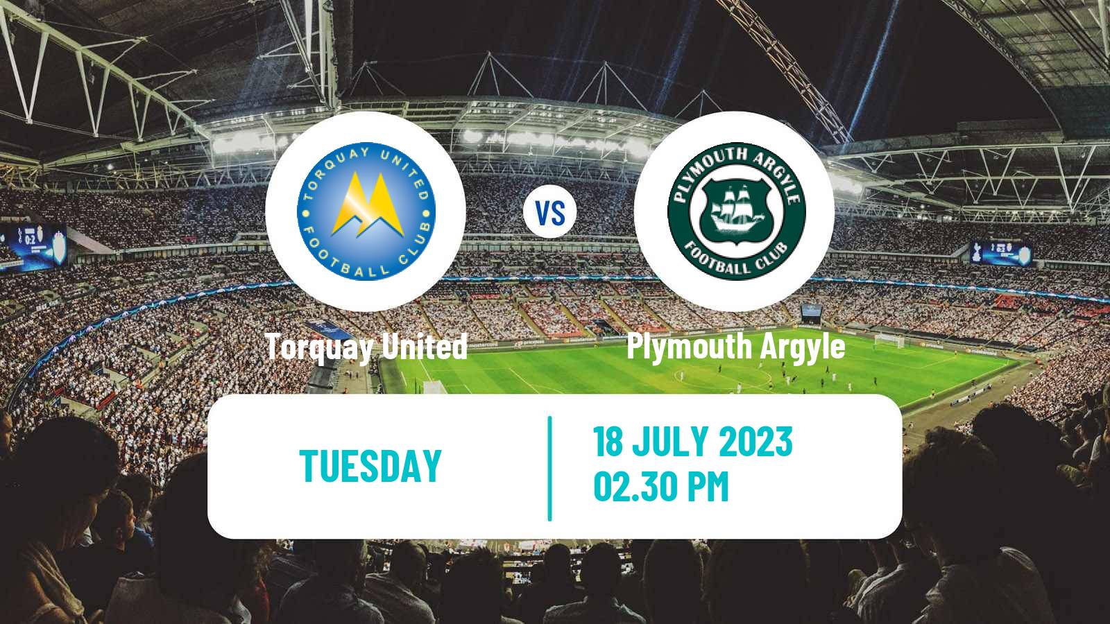 Soccer Club Friendly Torquay United - Plymouth Argyle