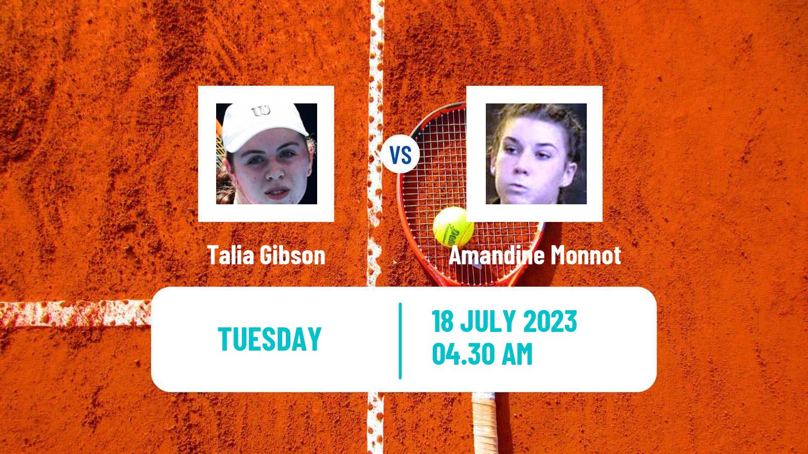 Tennis ITF W25 Roehampton Women Talia Gibson - Amandine Monnot