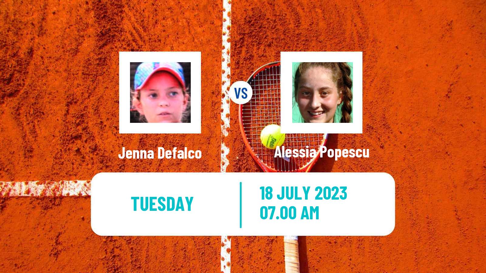 Tennis ITF W25 Roehampton Women Jenna Defalco - Alessia Popescu