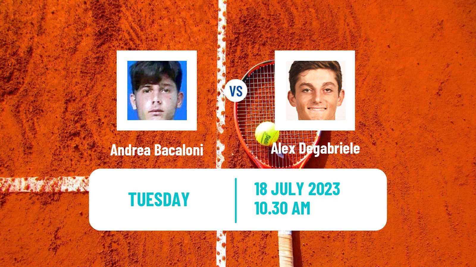Tennis ITF M15 Monastir 29 Men Andrea Bacaloni - Alex Degabriele