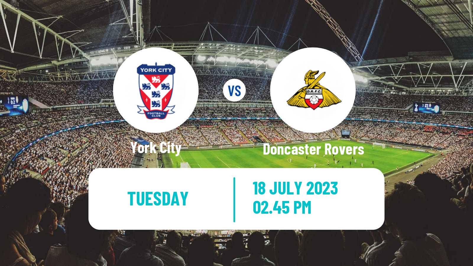 Soccer Club Friendly York City - Doncaster Rovers
