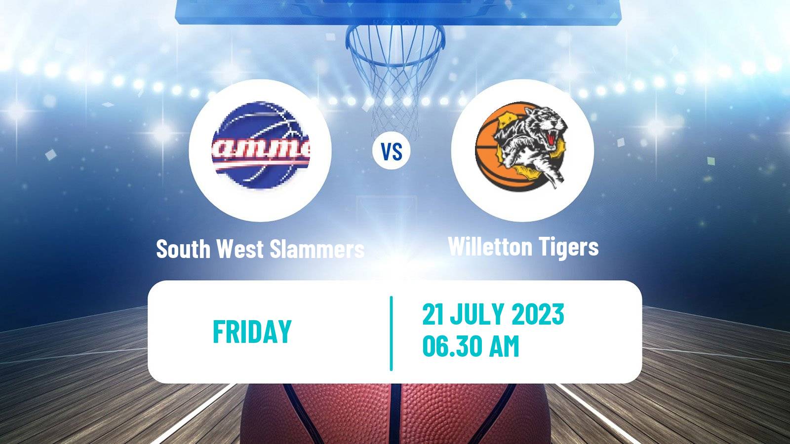 Basketball Australian NBL1 West South West Slammers - Willetton Tigers