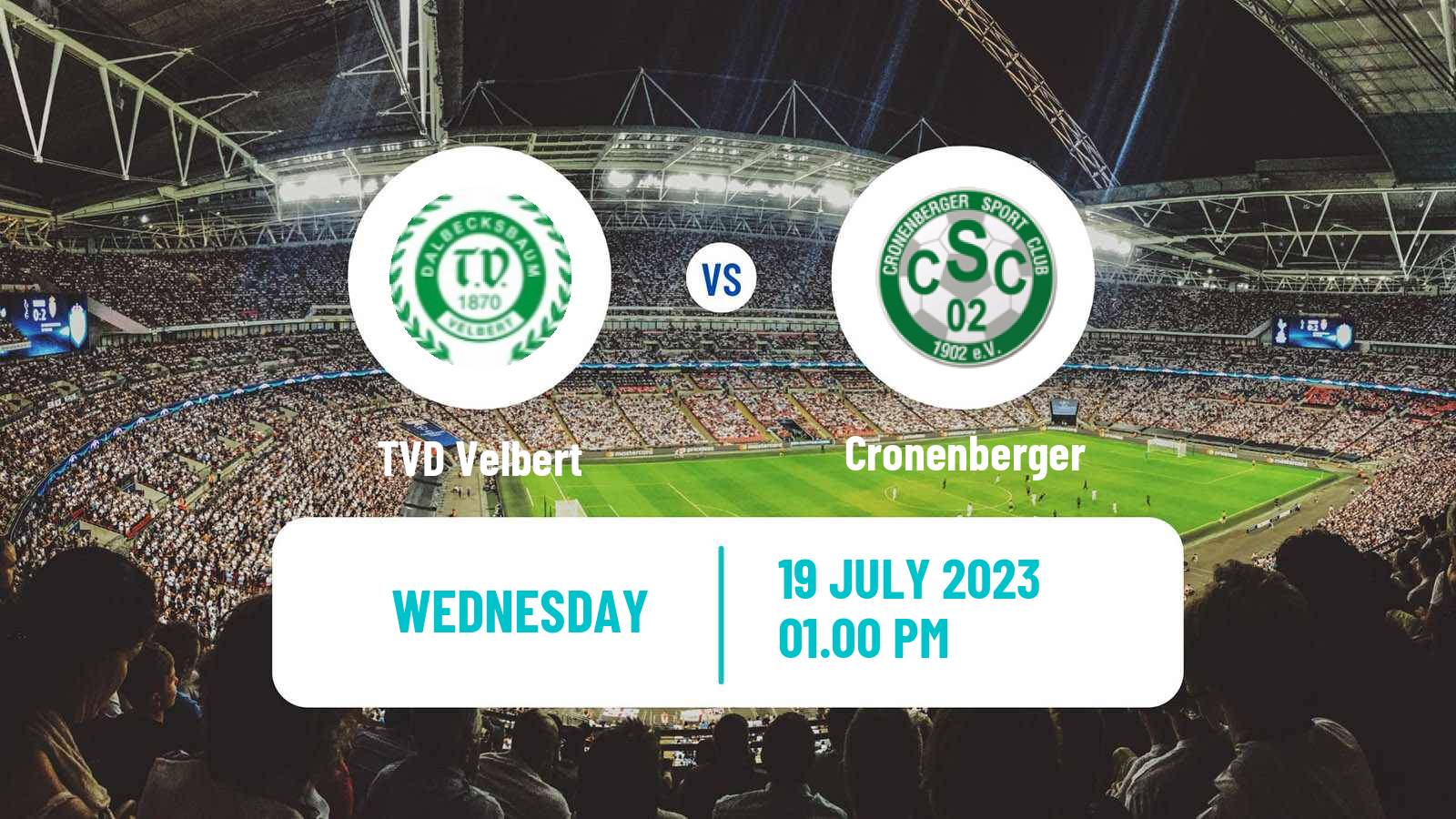Soccer Club Friendly TVD Velbert - Cronenberger