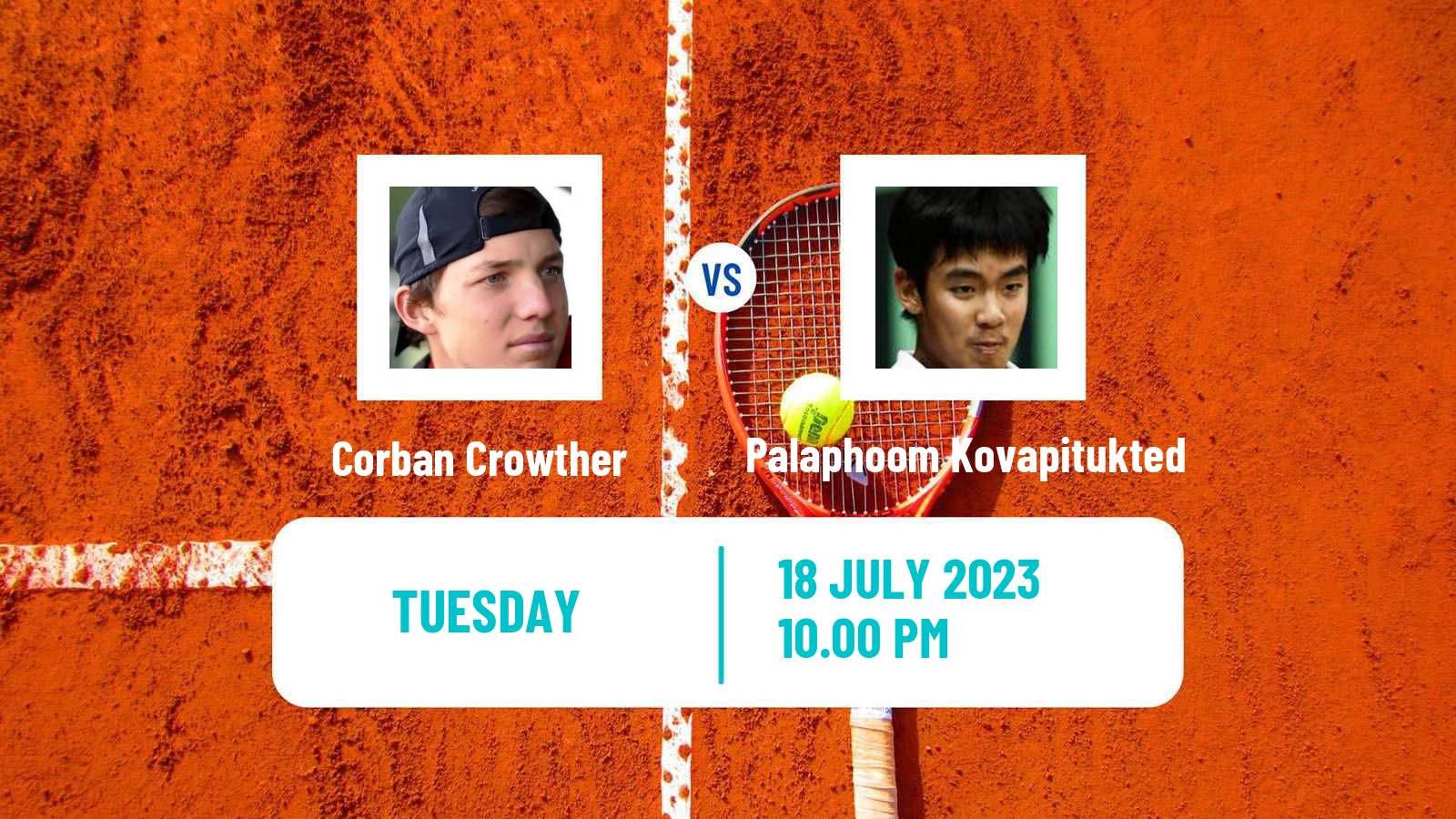 Tennis ITF M15 Nakhon Si Thammarat 5 Men Corban Crowther - Palaphoom Kovapitukted