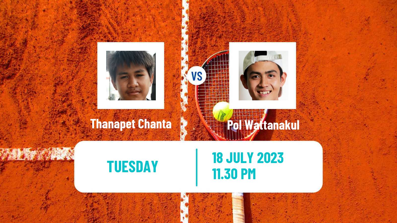 Tennis ITF M15 Nakhon Si Thammarat 5 Men Thanapet Chanta - Pol Wattanakul