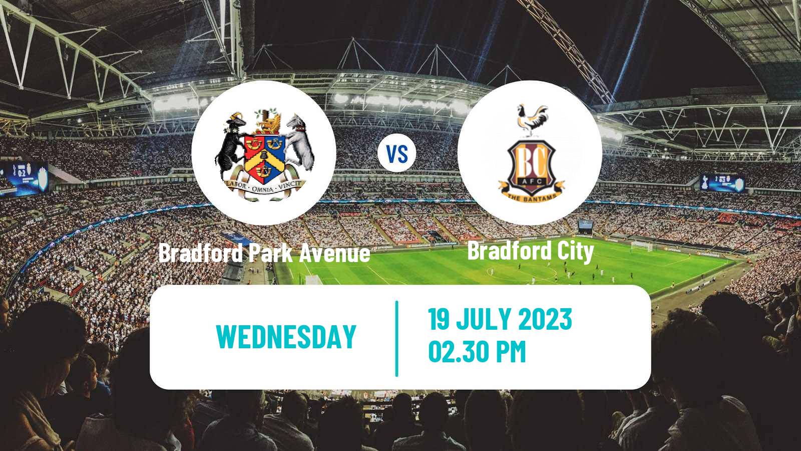 Soccer Club Friendly Bradford Park Avenue - Bradford City