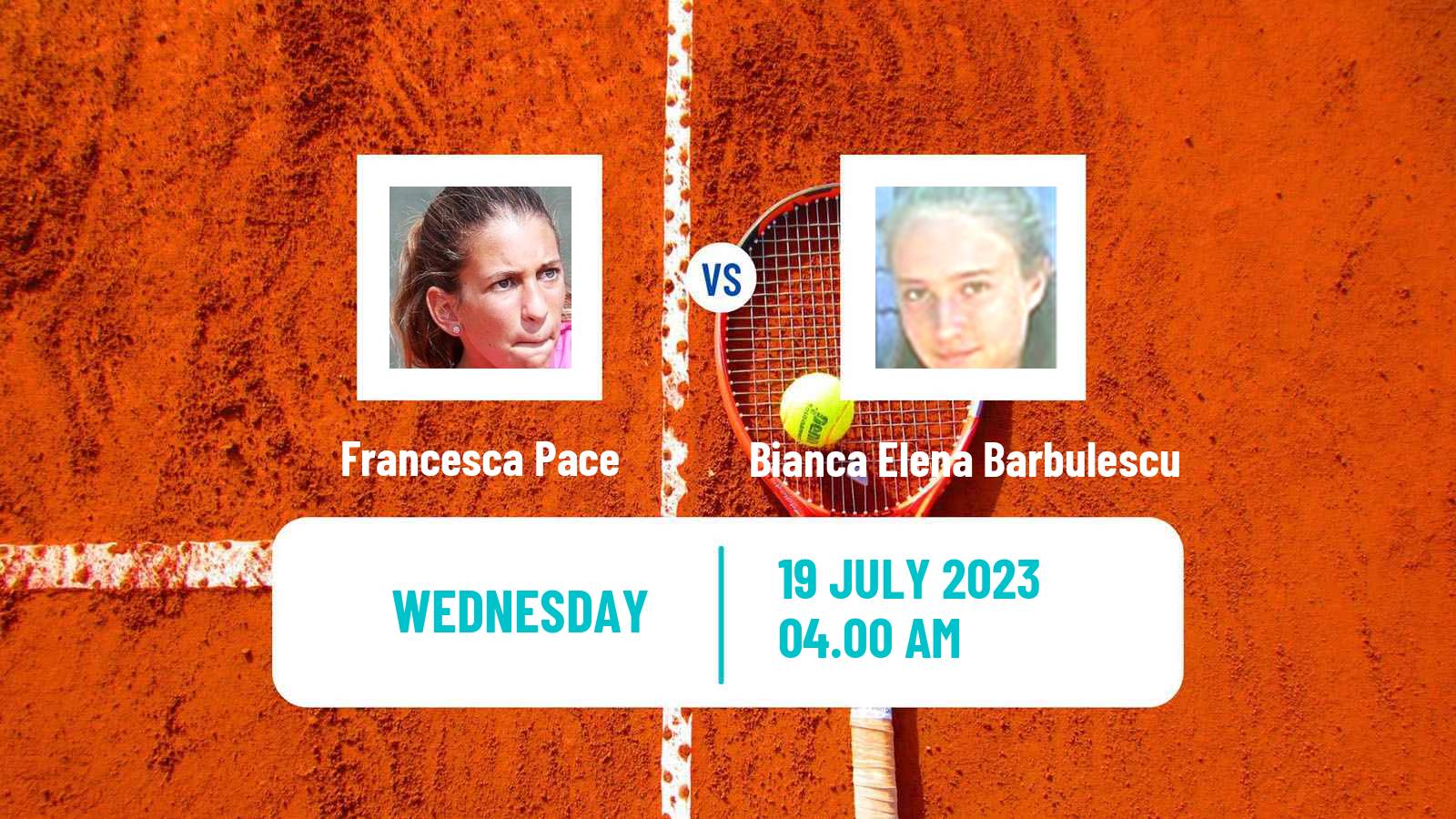 Tennis ITF W15 Monastir 24 Women Francesca Pace - Bianca Elena Barbulescu