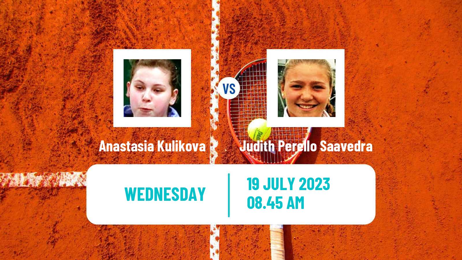 Tennis ITF W100 Vitoria Gasteiz Women 2023 Anastasia Kulikova - Judith Perello Saavedra