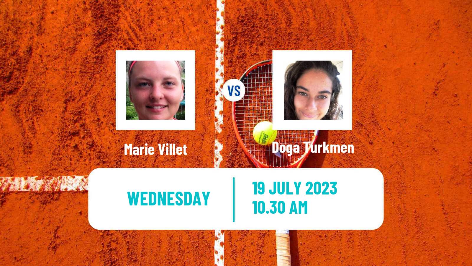 Tennis ITF W15 Monastir 24 Women Marie Villet - Doga Turkmen