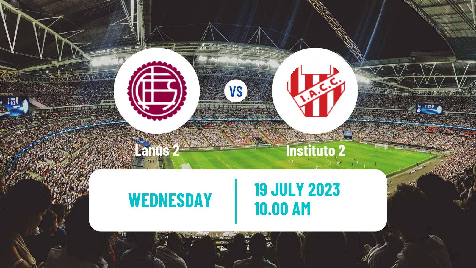 Soccer Argentinian Reserve League Lanús 2 - Instituto 2